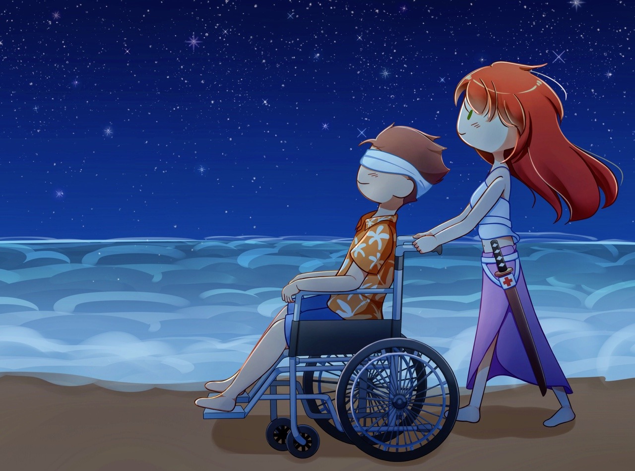 ''Beach Stroll''